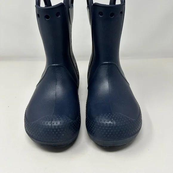 CROCS KIDS’ HANDLE IT RAIN BOOT Size C12 Navy Blue - Picture 2 of 6
